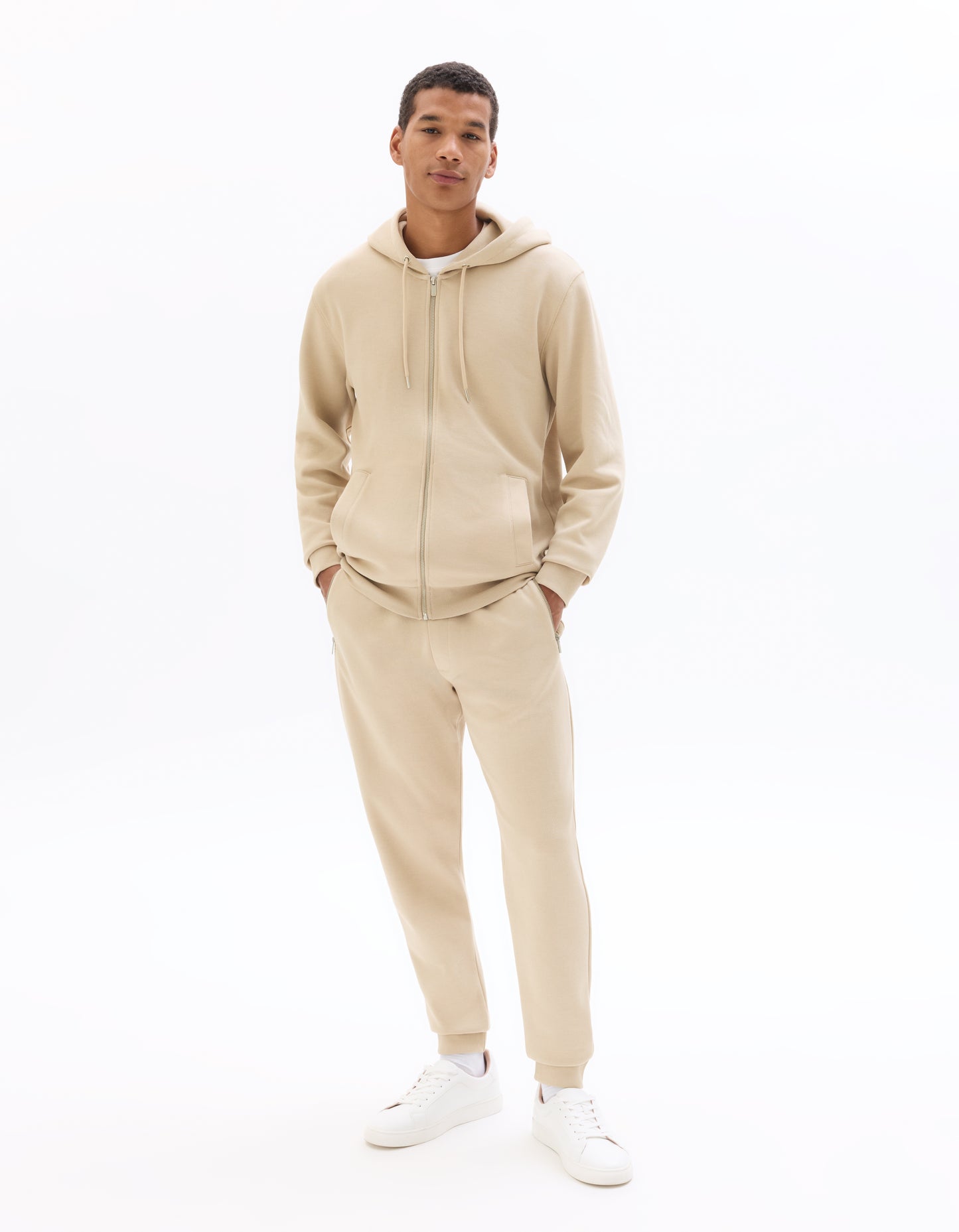 Regular Fit 100% Cotton Solid Casual Trouser