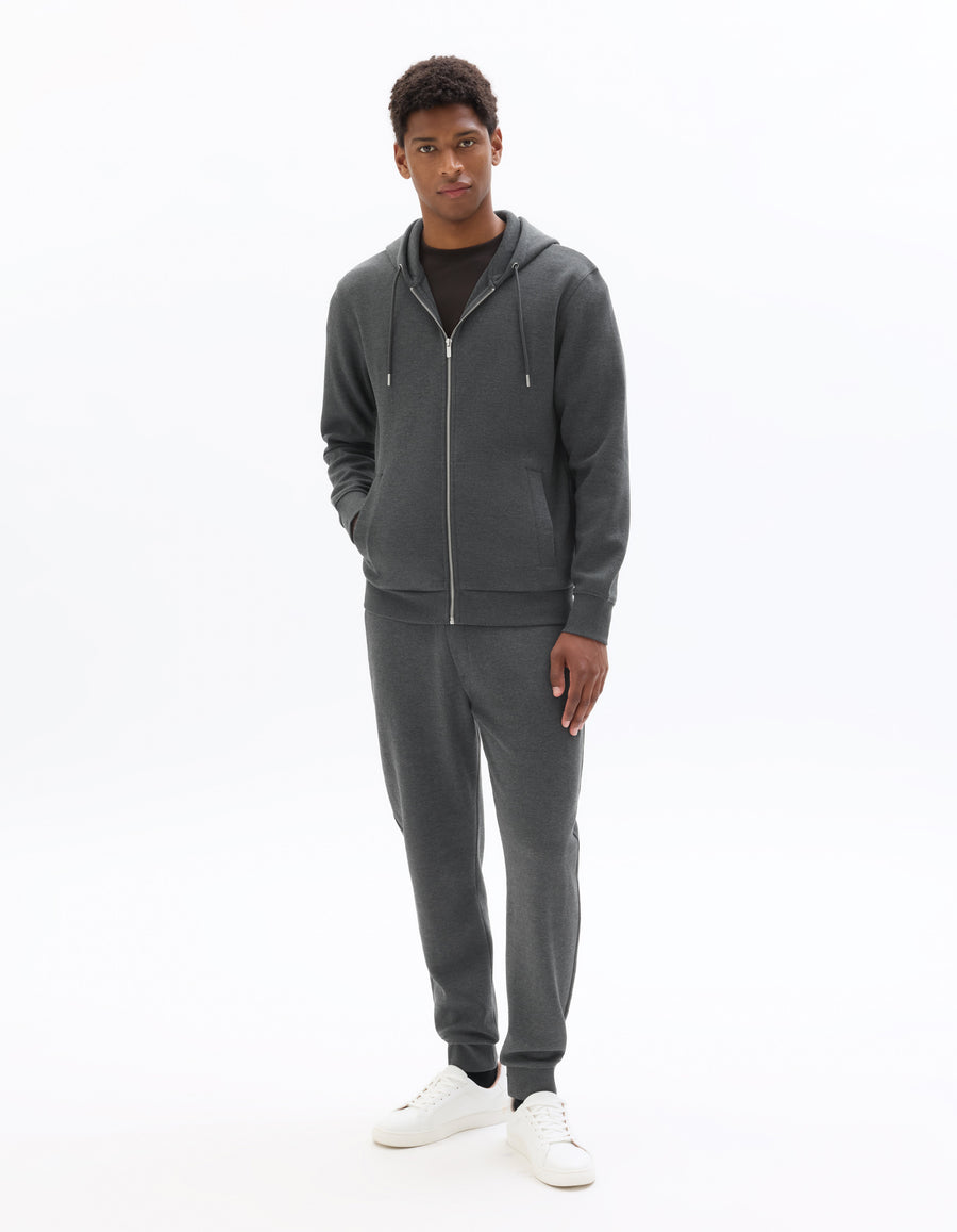 Regular Fit 100% Cotton Solid Casual Trouser
