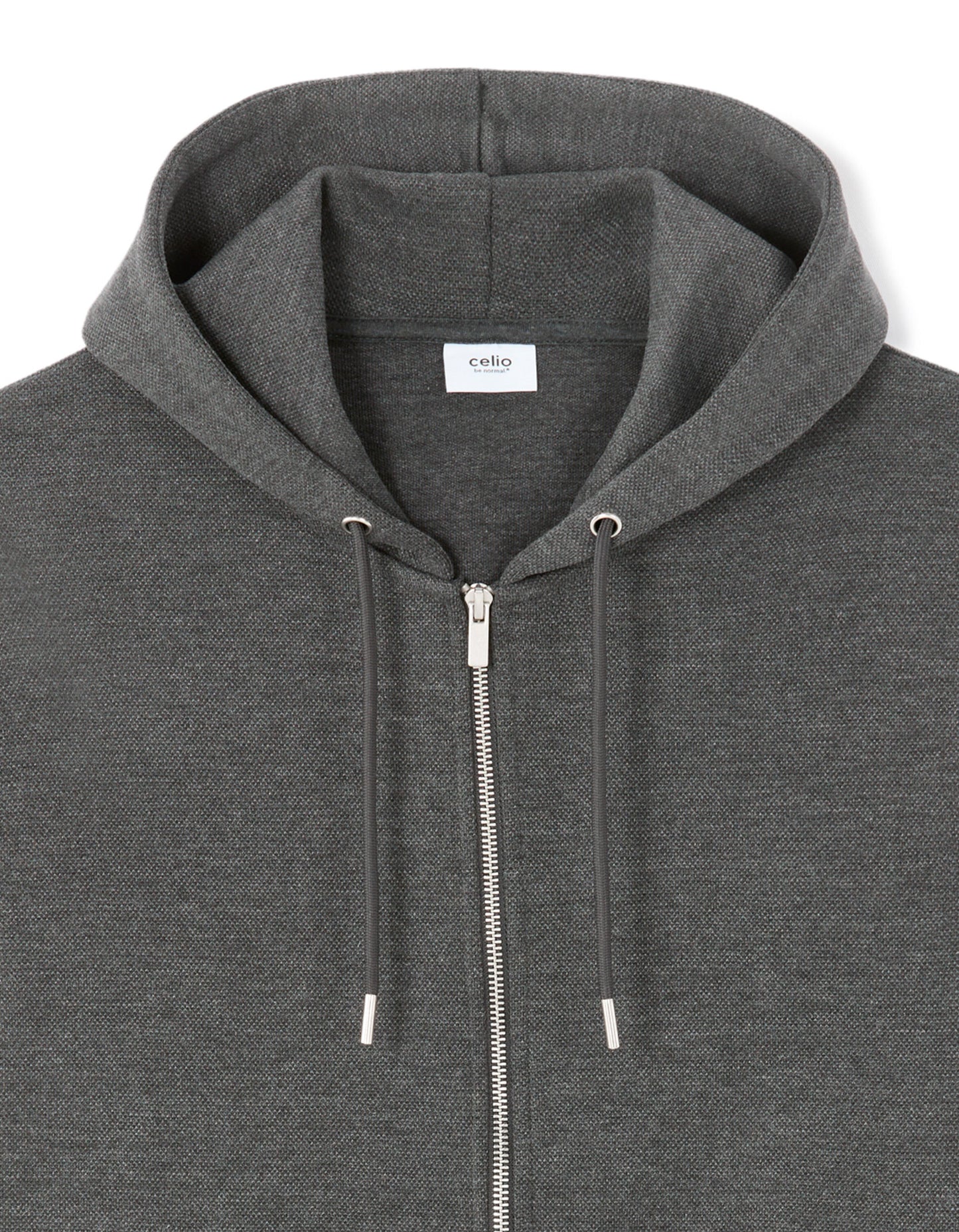 Regular Fit Cotton Blend Hooded Sweatshirt - Grey