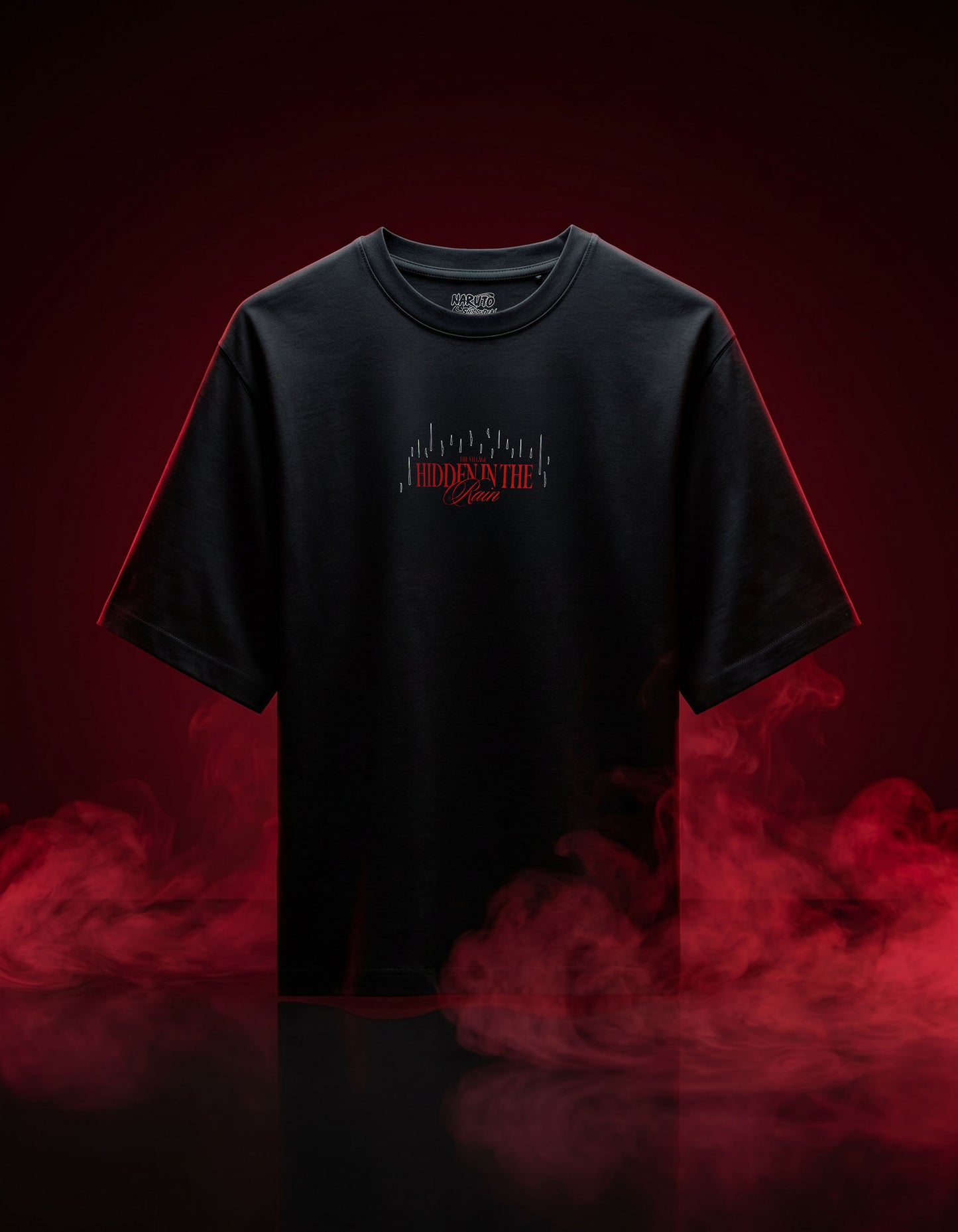 Regular Fit 100% Cotton Printed Crew Neck T-Shirts - Black