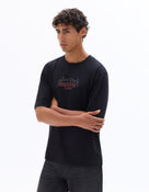 Regular Fit 100% Cotton Printed Crew Neck T-Shirts - Black