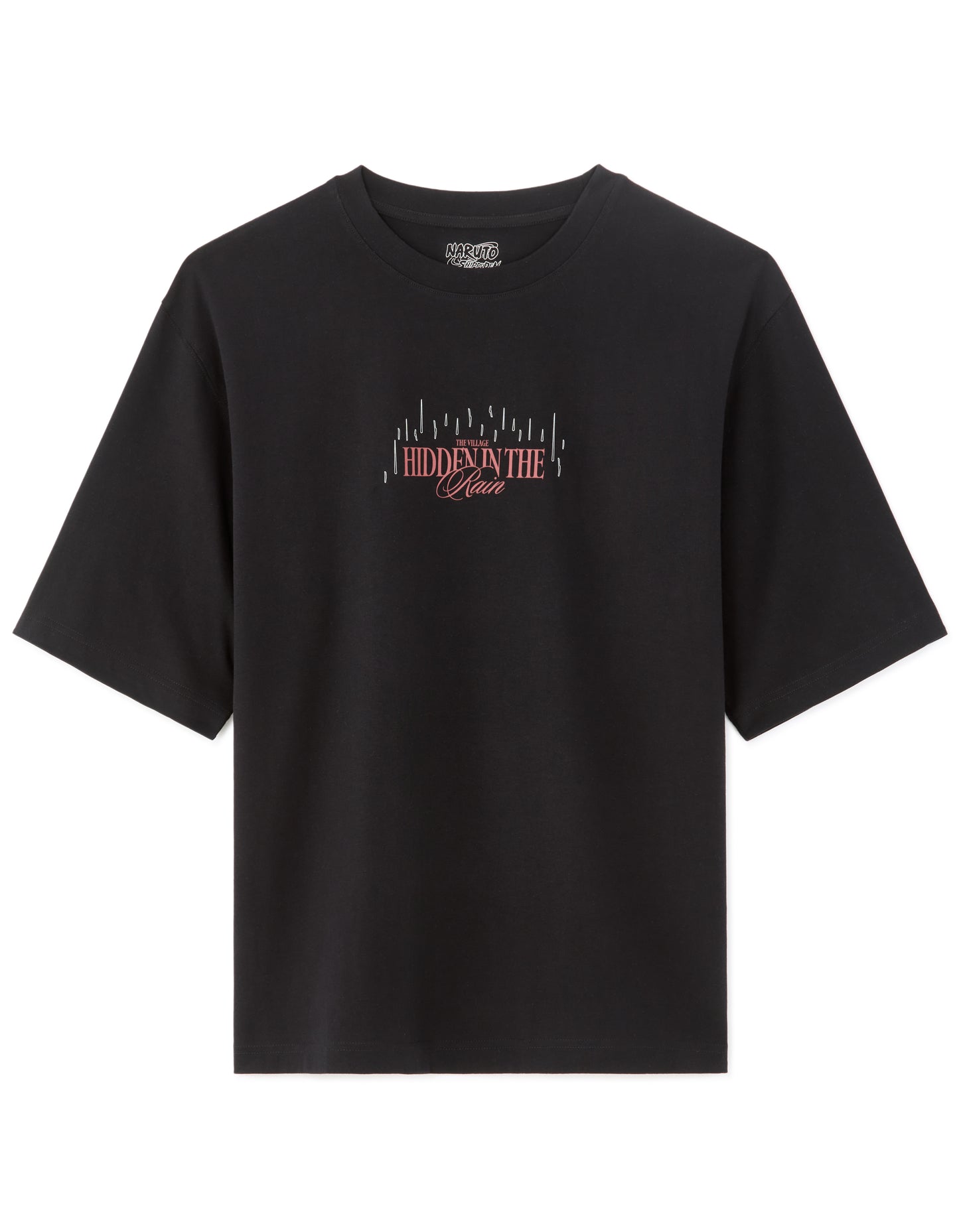 Regular Fit 100% Cotton Printed Crew Neck T-Shirts - Black