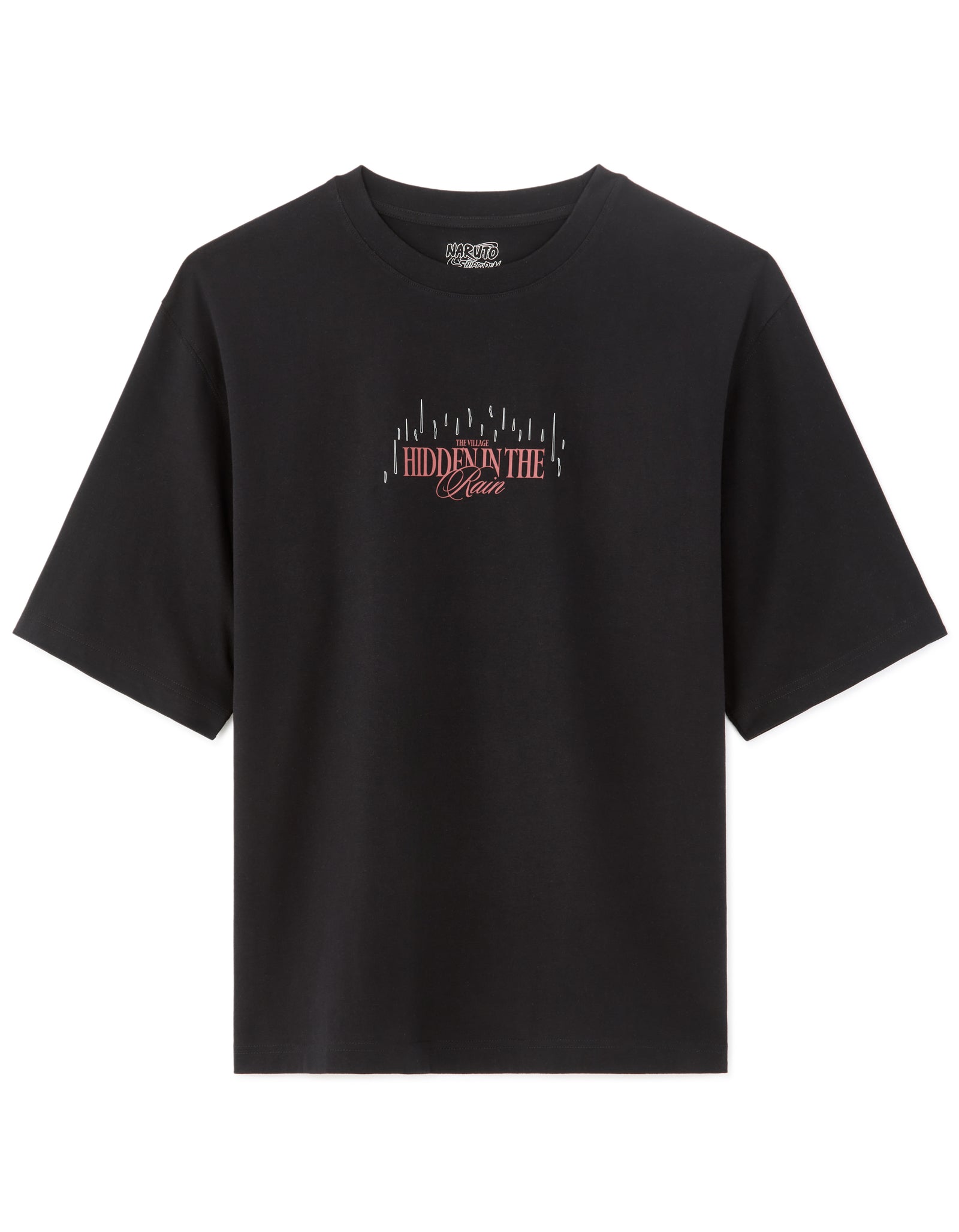 Regular Fit 100% Cotton Printed Crew Neck T-Shirts - Black