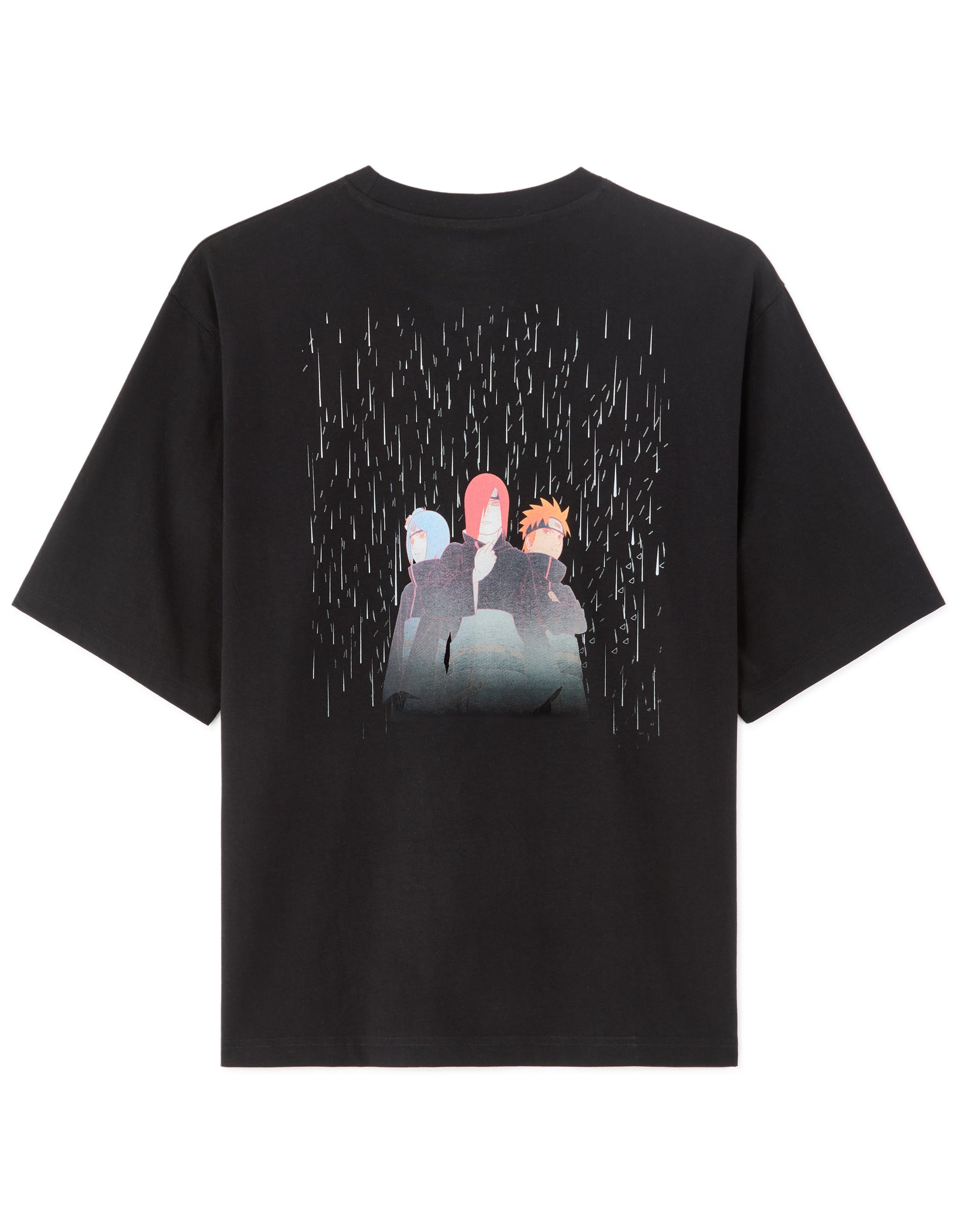 Regular Fit 100% Cotton Printed Crew Neck T-Shirts - Black