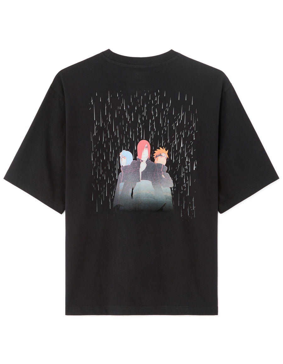 Regular Fit 100% Cotton Printed Crew Neck T-Shirts - Black
