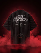 Naruto Regular Fit 100% Cotton Printed Spread Collar Shirts - Black