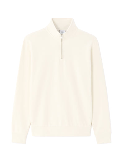 Regular Fit Poly-Cotton Solid High Neck Sweatshirts