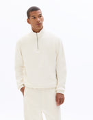Regular Fit Poly-Cotton Solid High Neck Sweatshirts