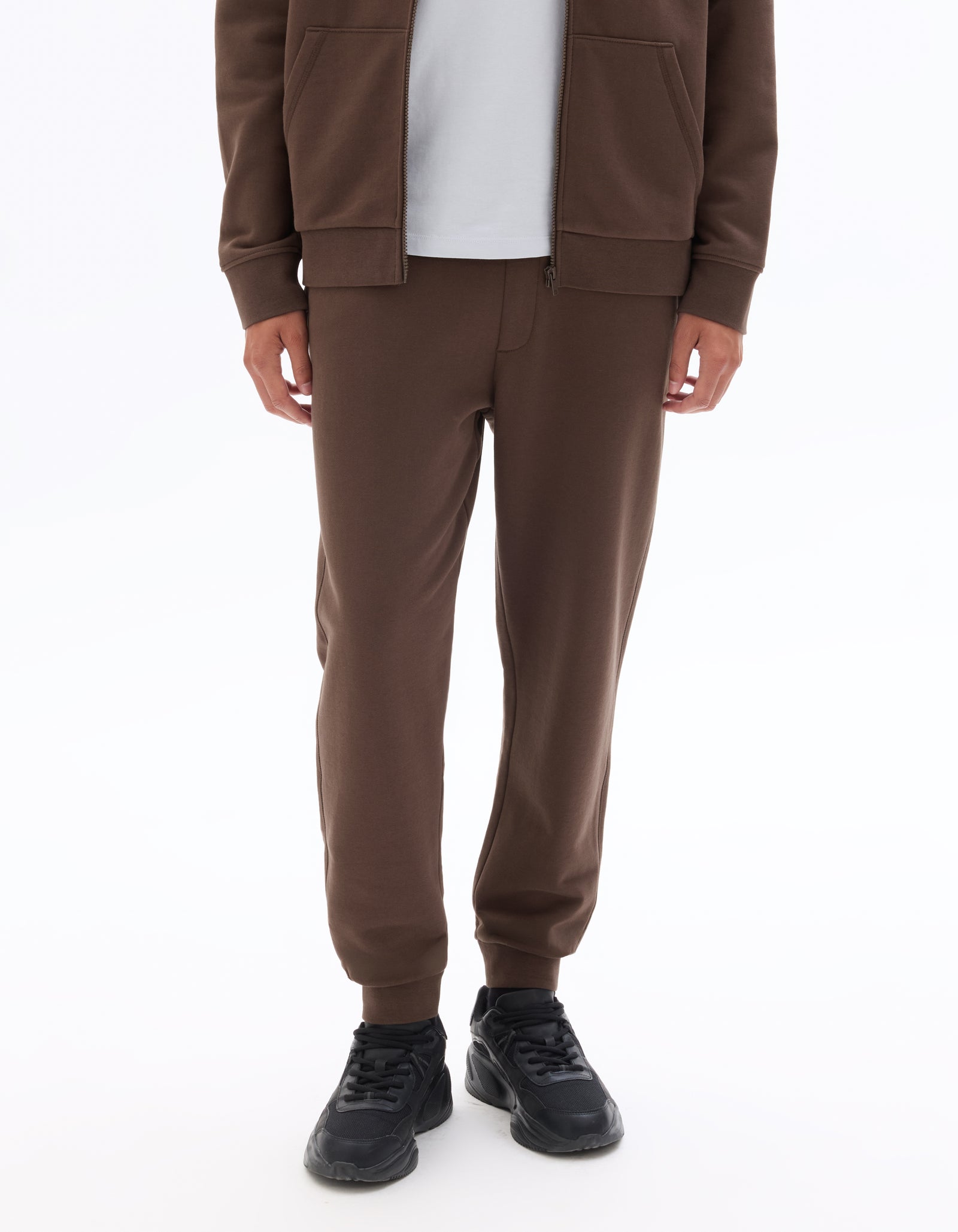 Regular Fit 100% Cotton Solid Casual Trouser