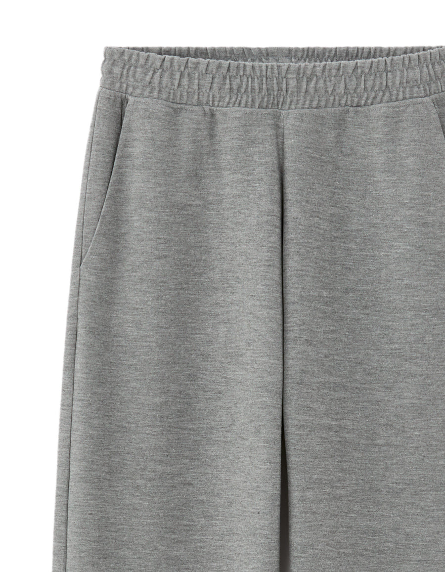 Loose Fit Poly-Cotton Solid Casual Trouser