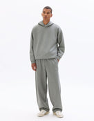 Loose Fit Poly-Cotton Solid Casual Trouser