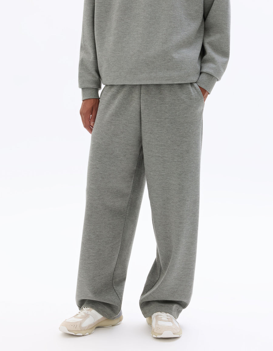 Loose Fit Poly-Cotton Solid Casual Trouser