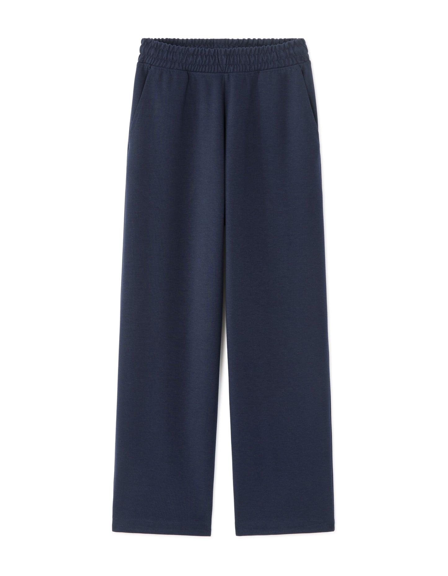 Loose Fit Poly-Cotton Solid Casual Trouser