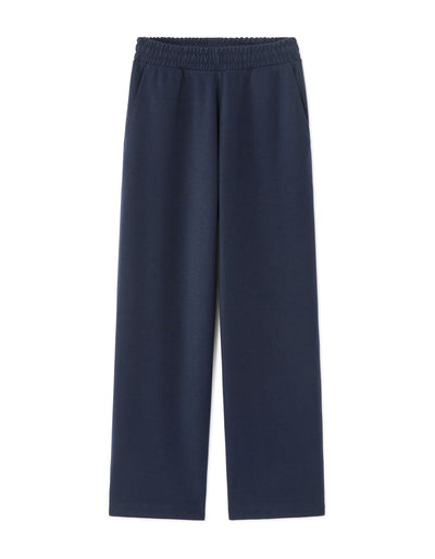 Loose Fit Poly-Cotton Solid Casual Trouser