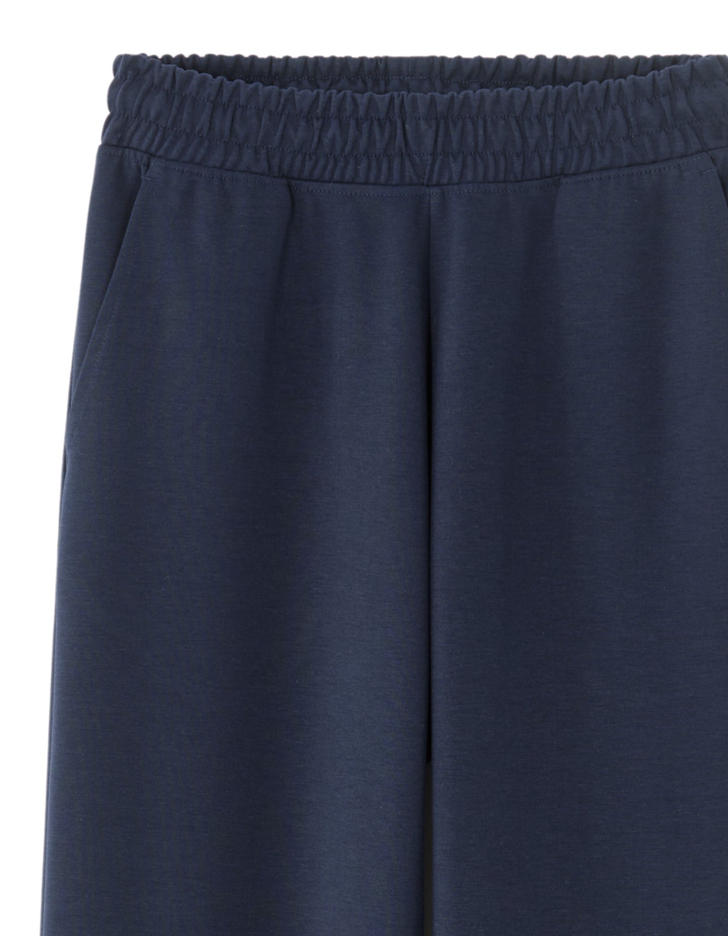 Loose Fit Poly-Cotton Solid Casual Trouser