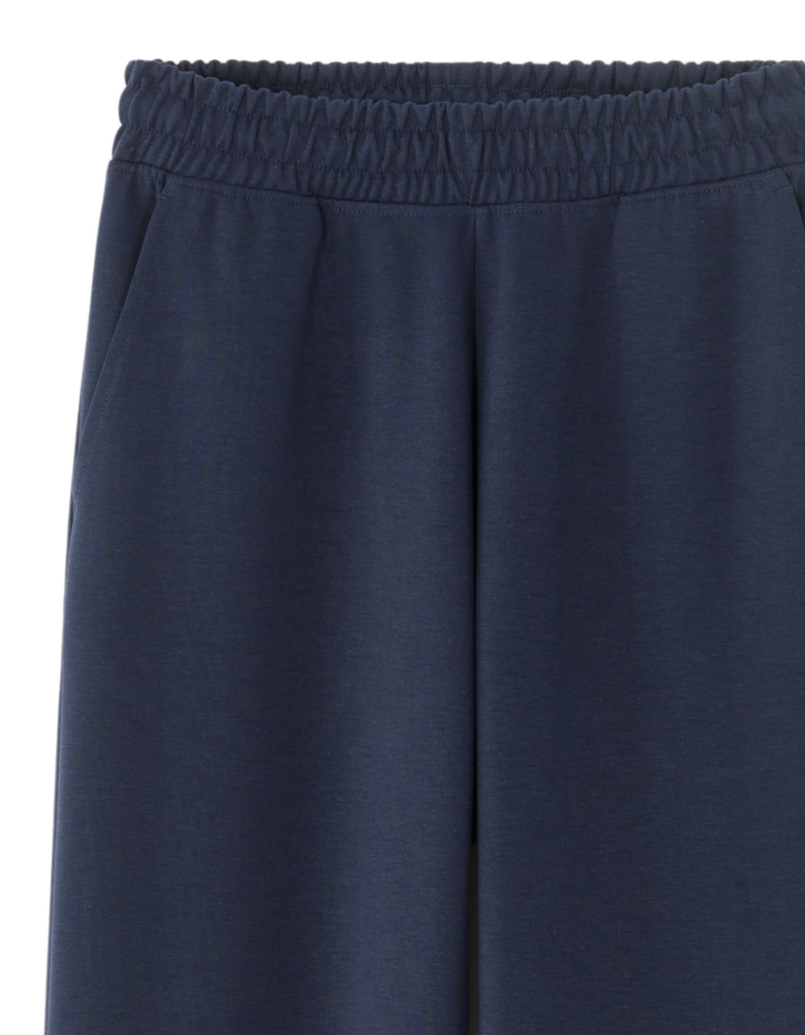 Loose Fit Poly-Cotton Solid Casual Trouser