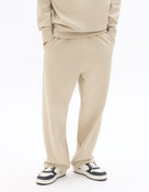 Loose Fit Poly-Cotton Solid Casual Trouser