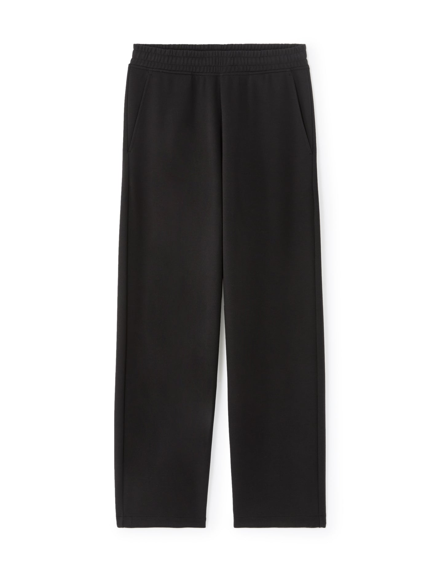 Loose Fit Poly-Cotton Solid Casual Trouser