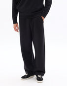 Loose Fit Poly-Cotton Solid Casual Trouser