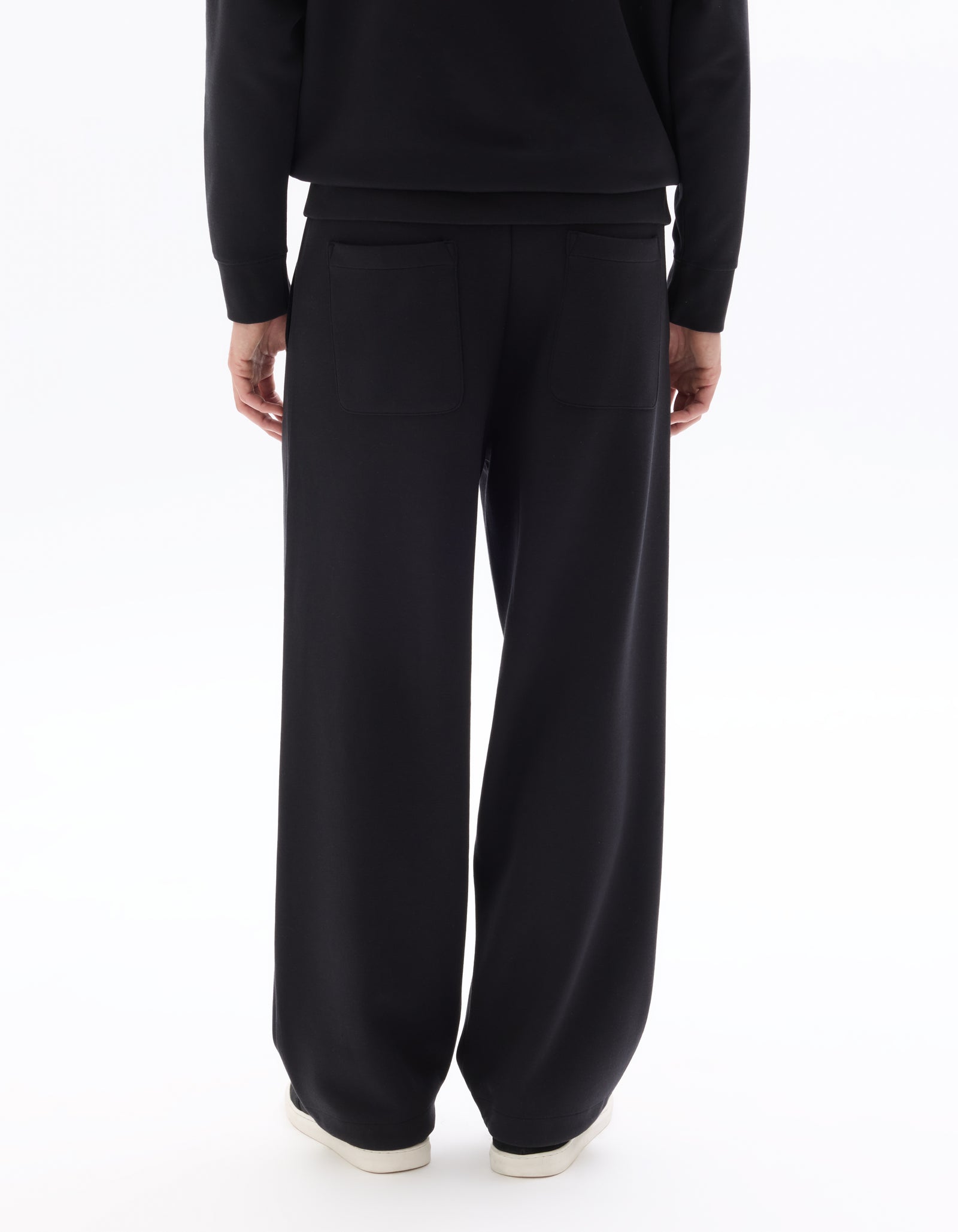 Loose Fit Poly-Cotton Solid Casual Trouser
