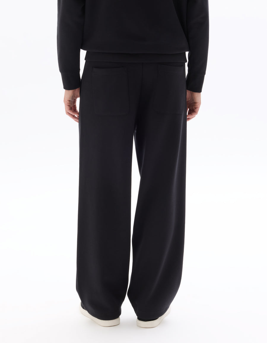 Loose Fit Poly-Cotton Solid Casual Trouser