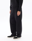 Loose Fit Poly-Cotton Solid Casual Trouser