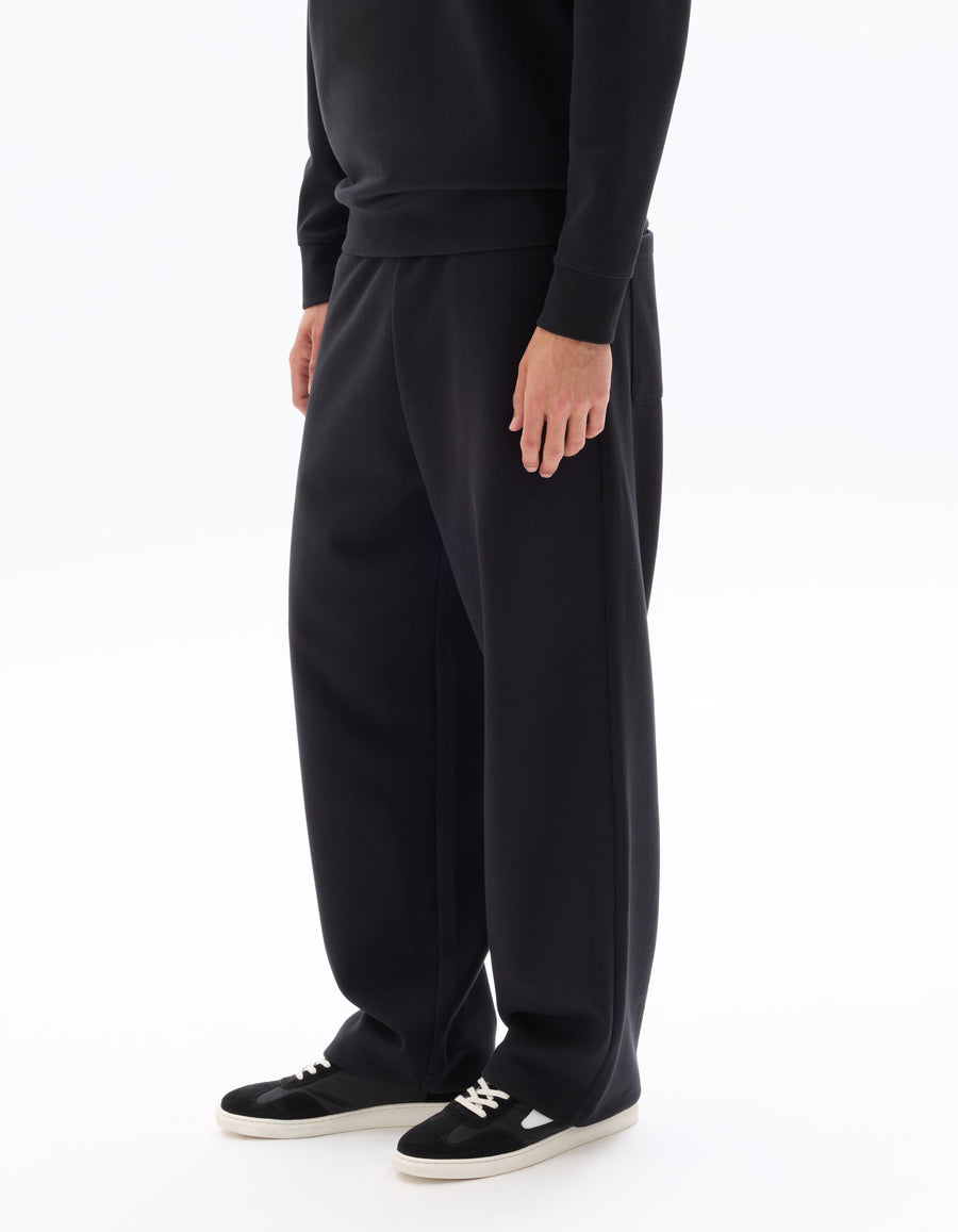 Loose Fit Poly-Cotton Solid Casual Trouser