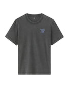 Boxy Fit 100% Cotton Printed Crew Neck T Shirts - Black