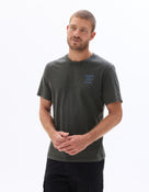 Boxy Fit 100% Cotton Printed Crew Neck T Shirts - Black