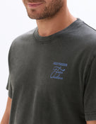 Boxy Fit 100% Cotton Printed Crew Neck T Shirts - Black