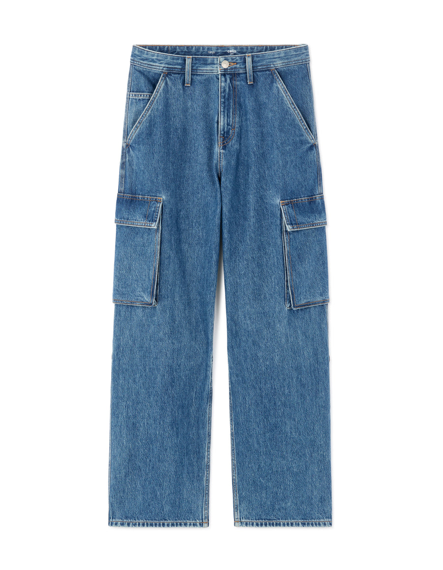 Loose Fit 100% Cotton Solid Jeans