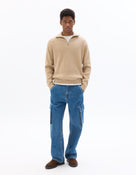 Loose Fit 100% Cotton Solid Jeans