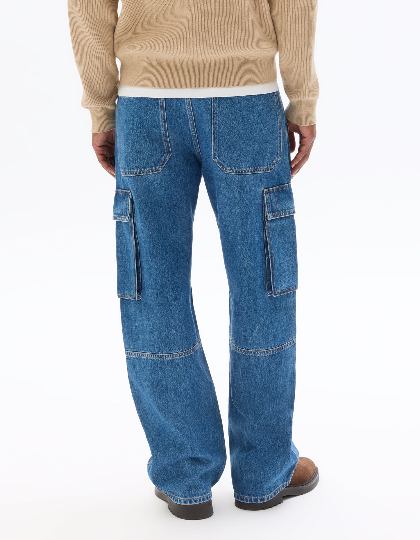 Loose Fit 100% Cotton Solid Jeans