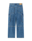 Loose Fit 100% Cotton Solid Jeans
