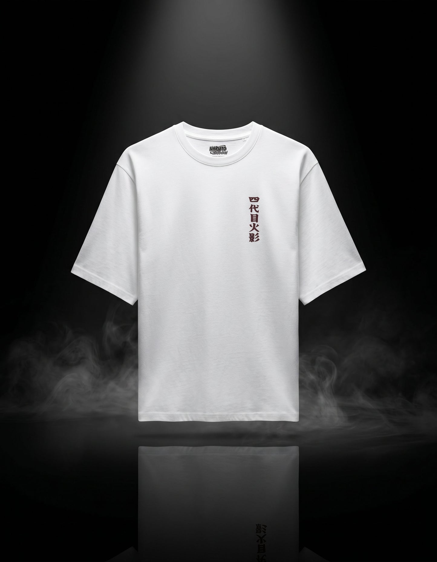 Regular Fit 100% Cotton Printed Crew Neck T-Shirts - White
