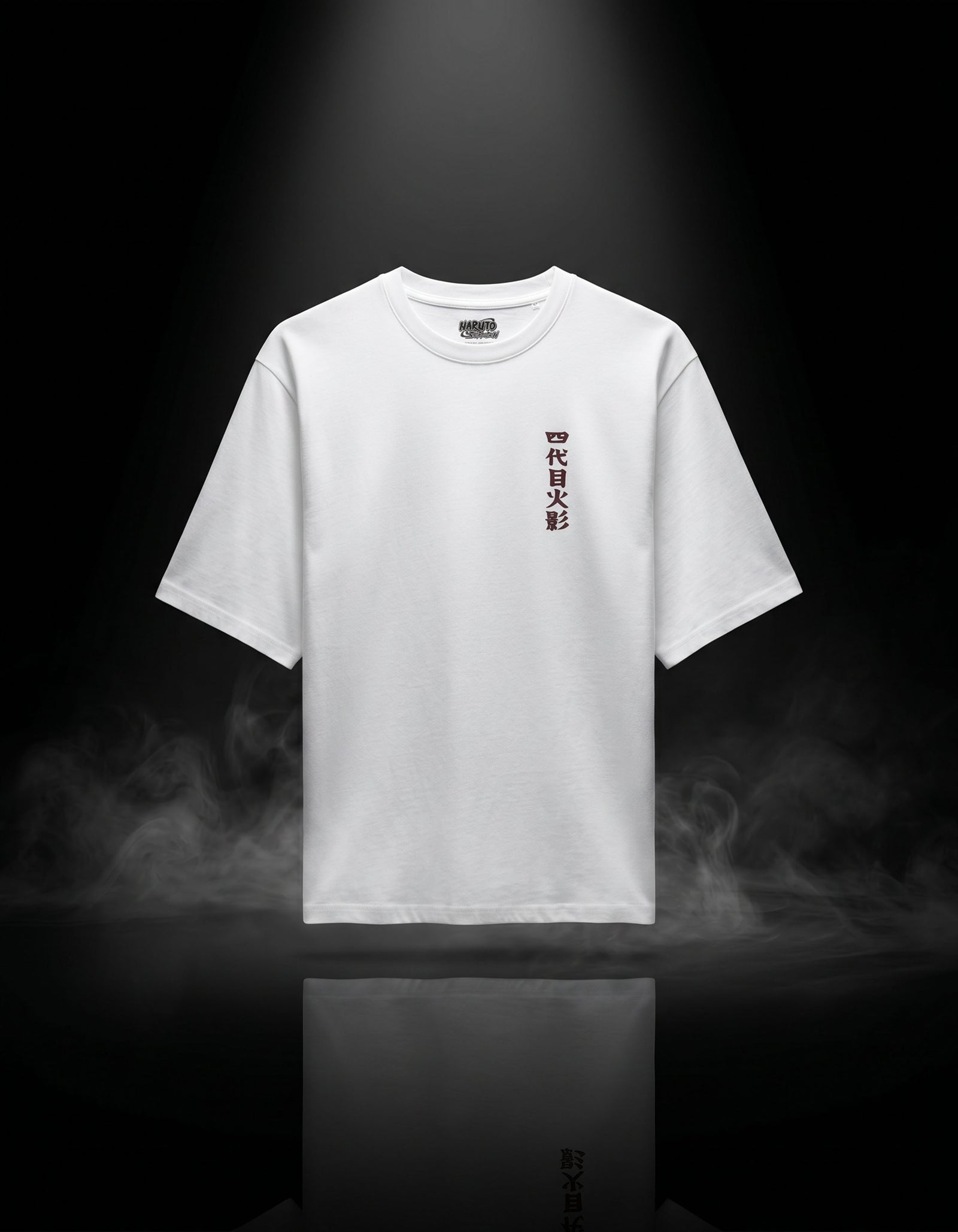 Regular Fit 100% Cotton Printed Crew Neck T-Shirts - White