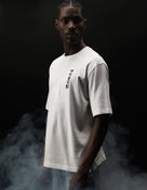 Regular Fit 100% Cotton Printed Crew Neck T-Shirts - White