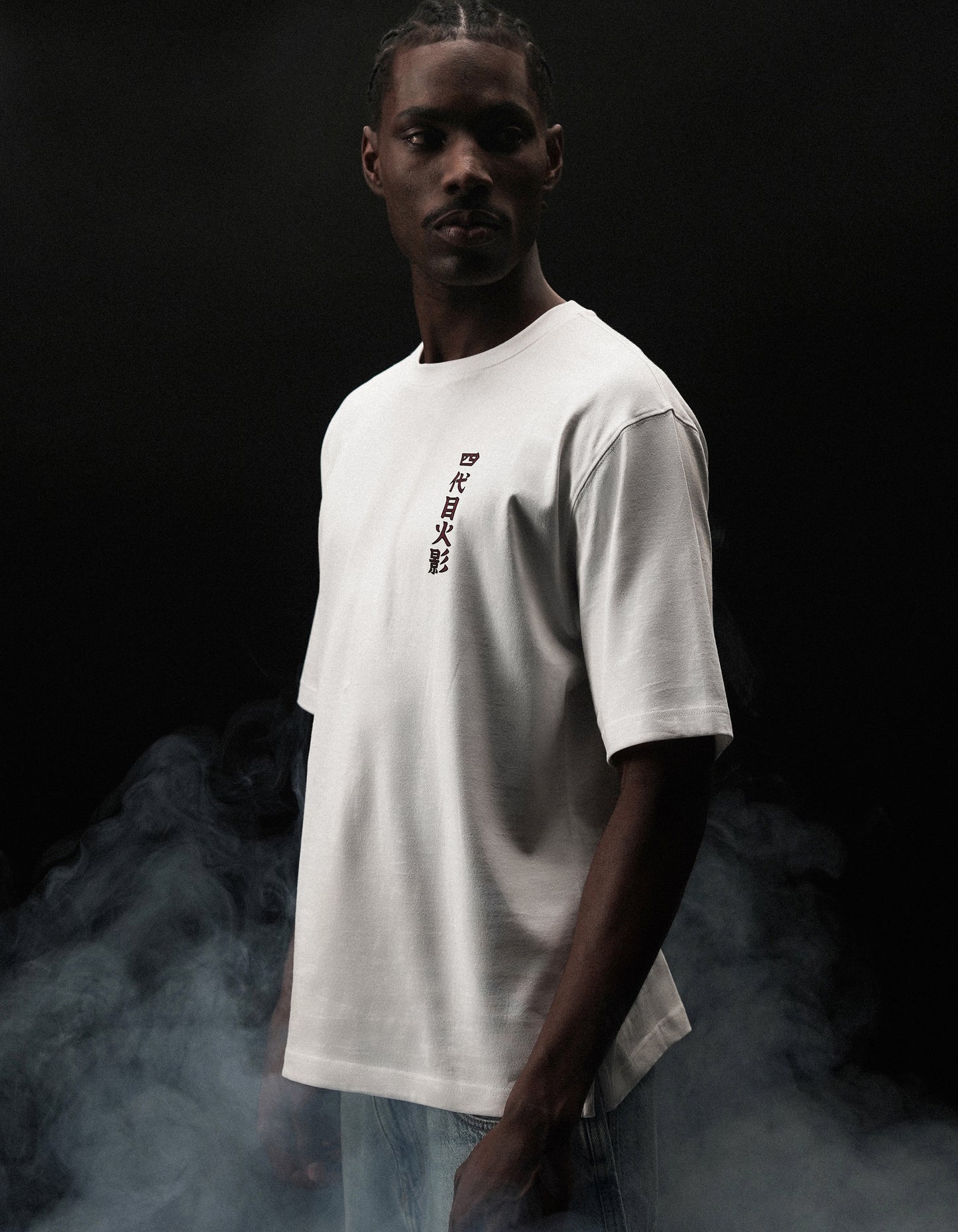 Regular Fit 100% Cotton Printed Crew Neck T-Shirts - White
