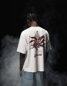 Regular Fit 100% Cotton Printed Crew Neck T-Shirts - White
