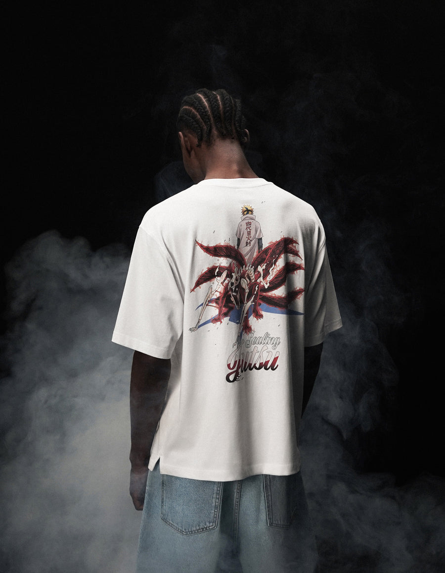 Regular Fit 100% Cotton Printed Crew Neck T-Shirts - White