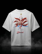 Regular Fit 100% Cotton Printed Crew Neck T-Shirts - White