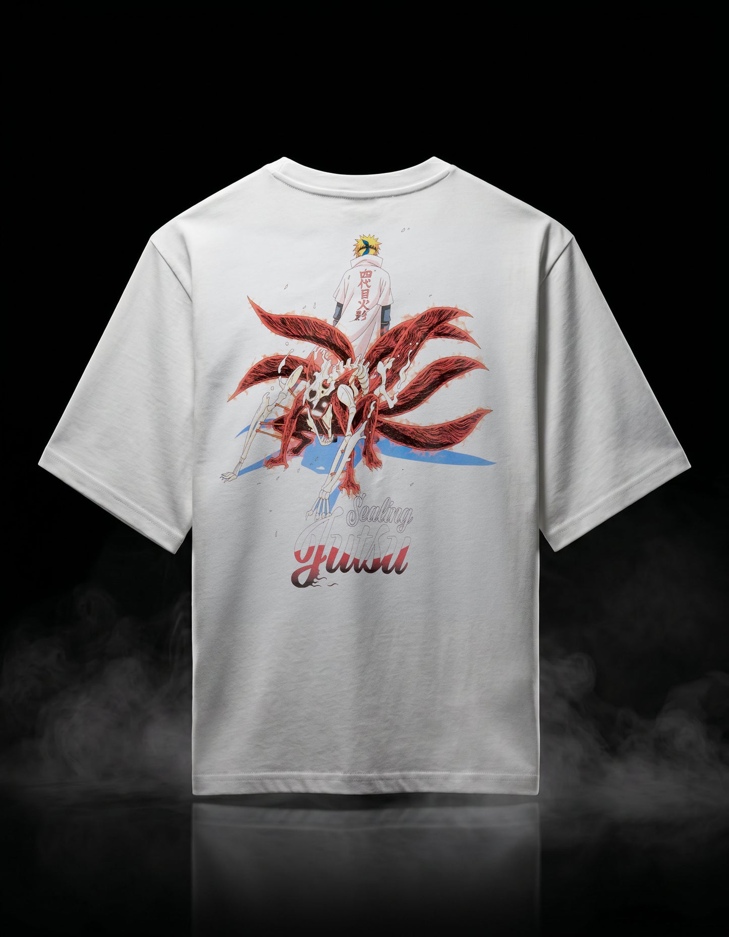 Regular Fit 100% Cotton Printed Crew Neck T-Shirts - White