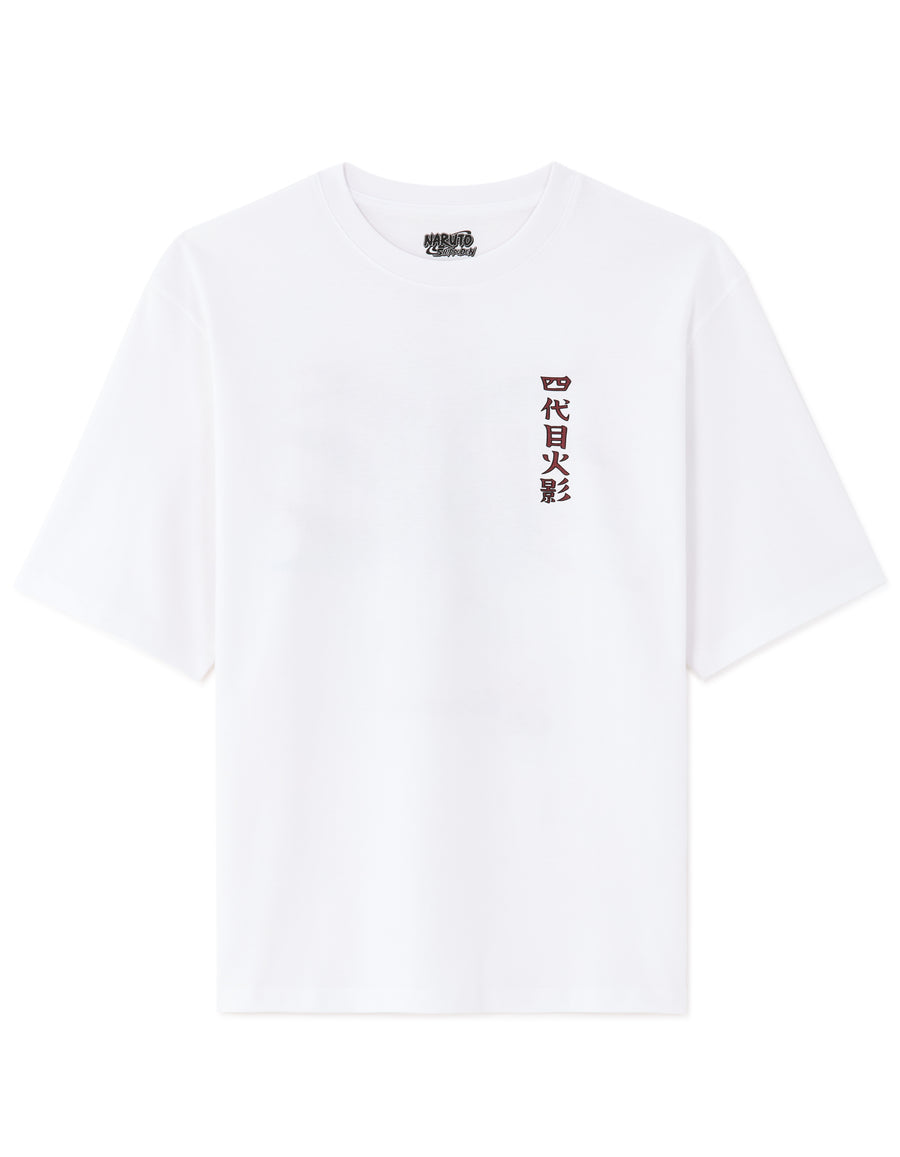 Regular Fit 100% Cotton Printed Crew Neck T-Shirts - White