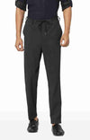 Celio* Cotton Regular Fit Black Trouser