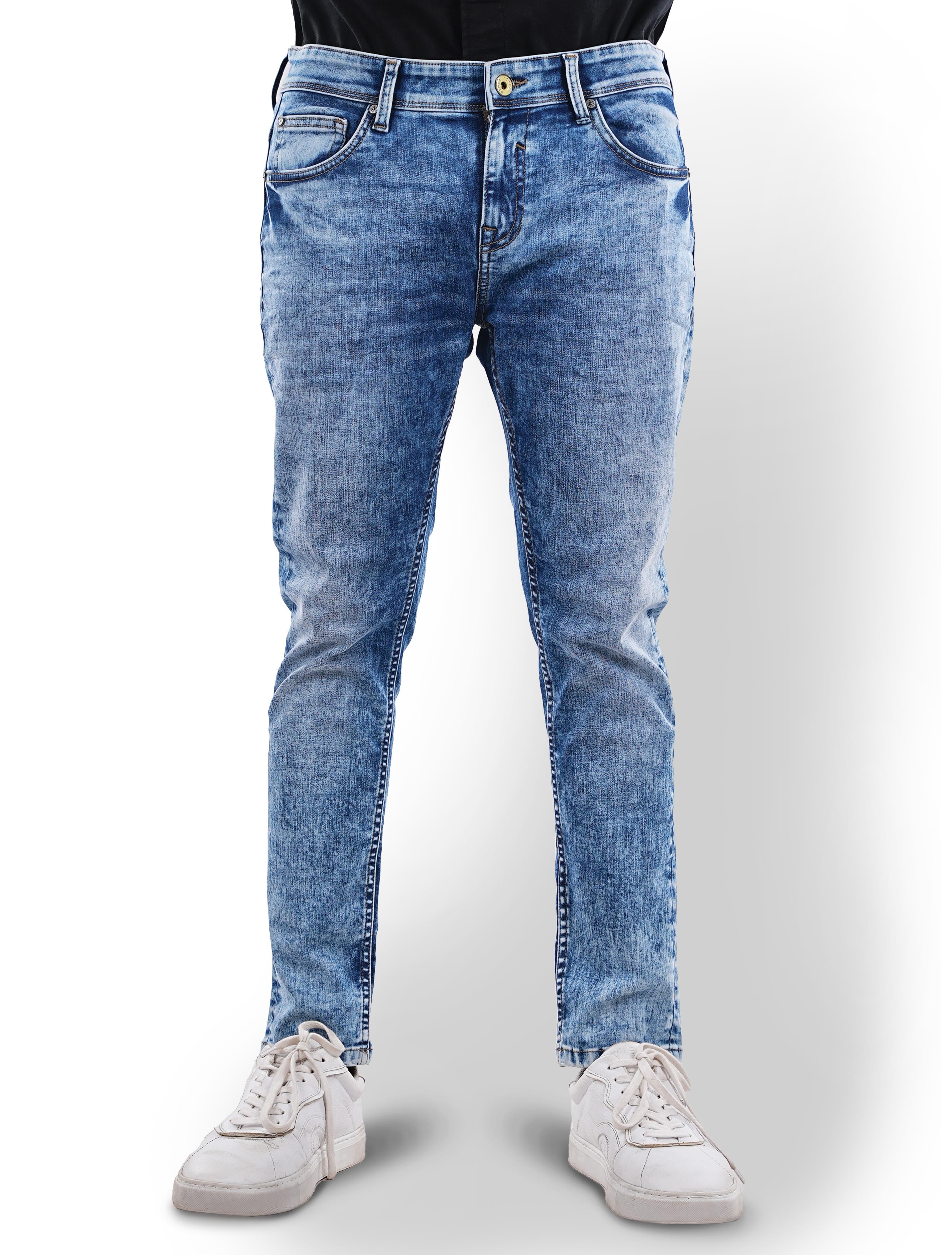 Blue Skinny Ankle Length Jeans