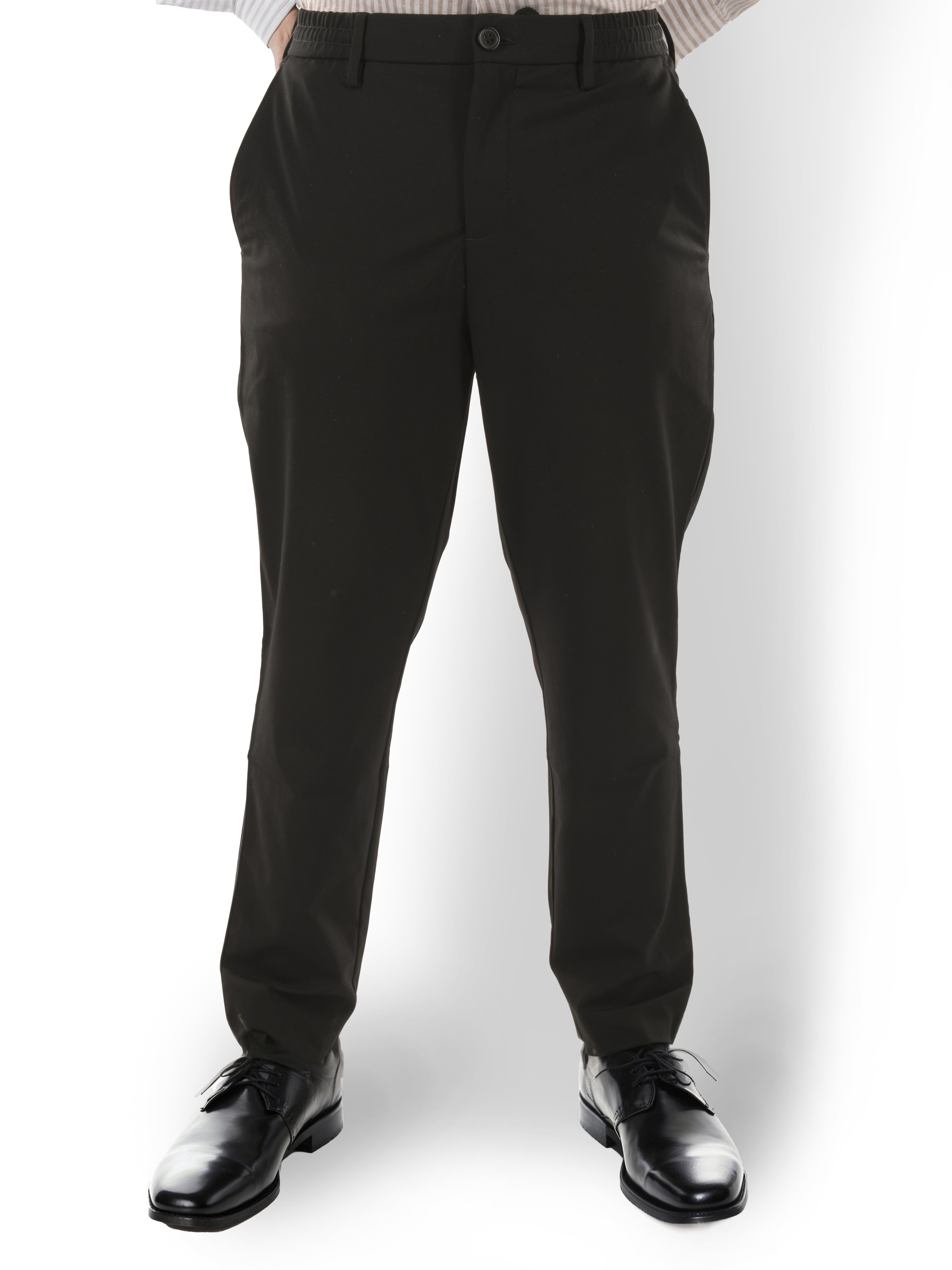 Black Regular Fit Trousers