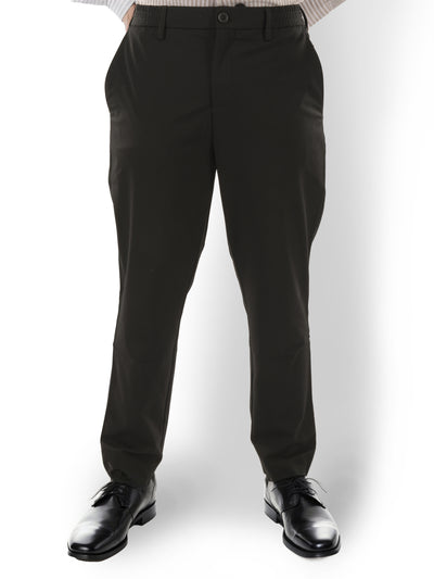 Celio* Polyester Regular Fit Black Trouser