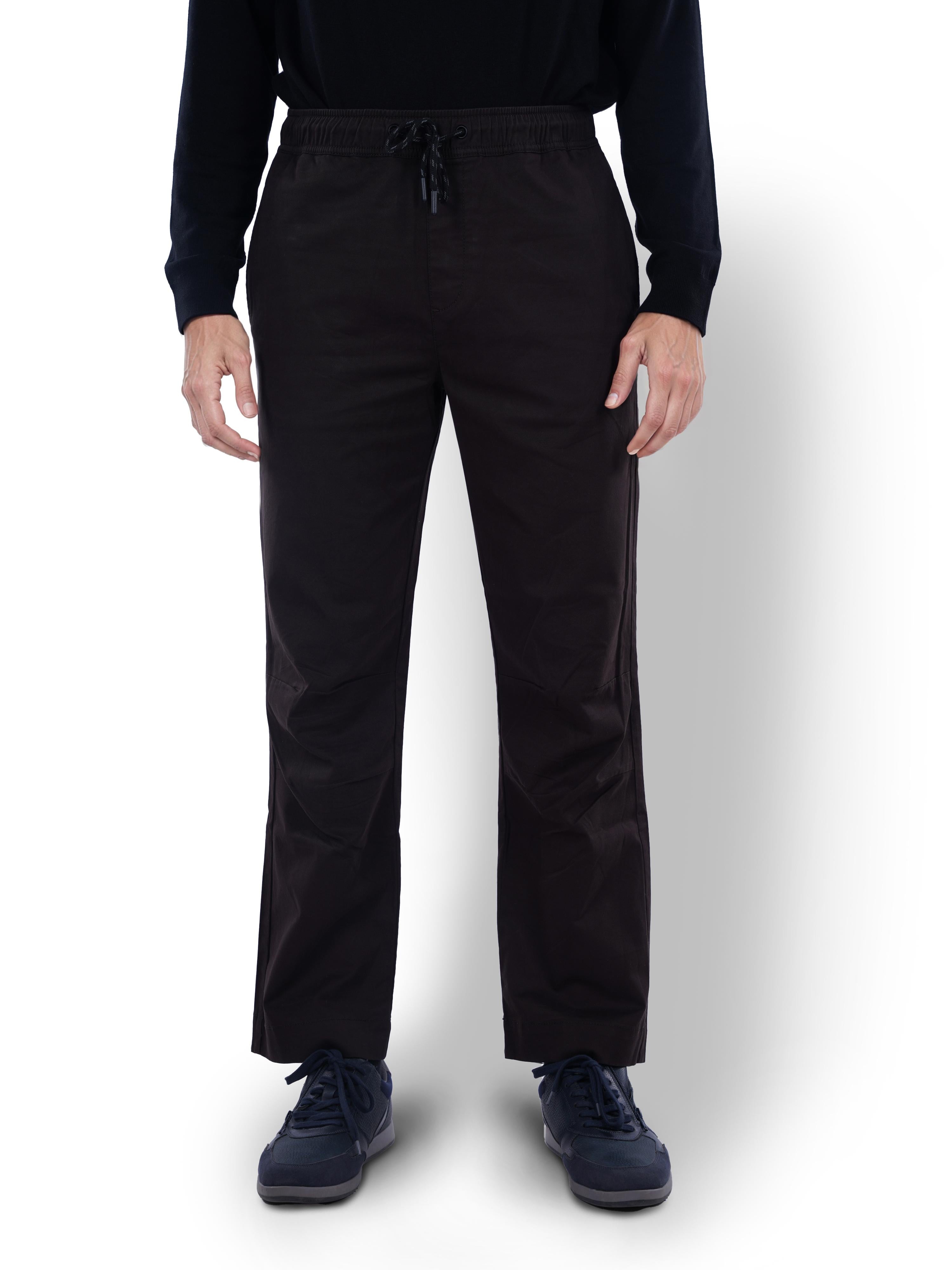 Brown Straight Fit Trousers