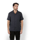 Celio* Solid Regular Fit Cotton Navy Blue Shirt