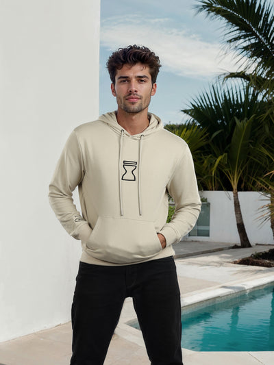 Celio* Naruto Oversized Poly-Cotton- Blend Beige Sweatshirts